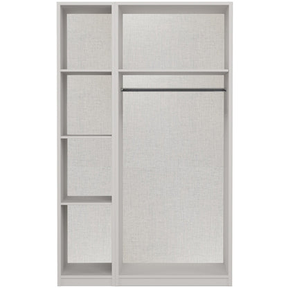 Waterfall 3 Door Mirror Graphite Wardrobe