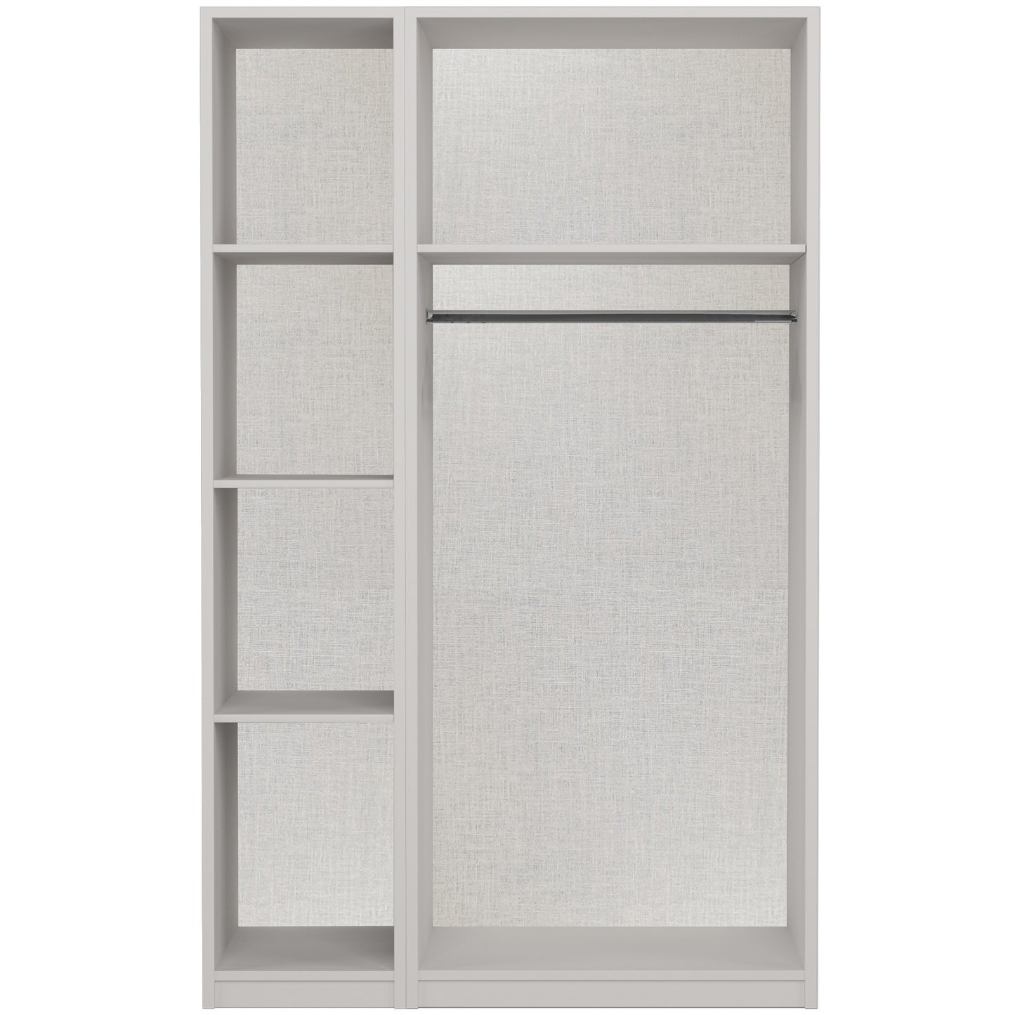 Waterfall 3 Door With Mirror Wardrobe Natural Rustic Oak