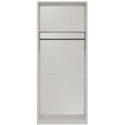Waterfall 2 Door Graphite Mirror Wardrobe