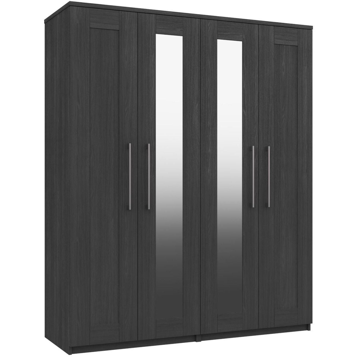 Andante Tall 4 Door Wardrobe With 2 Mirrors