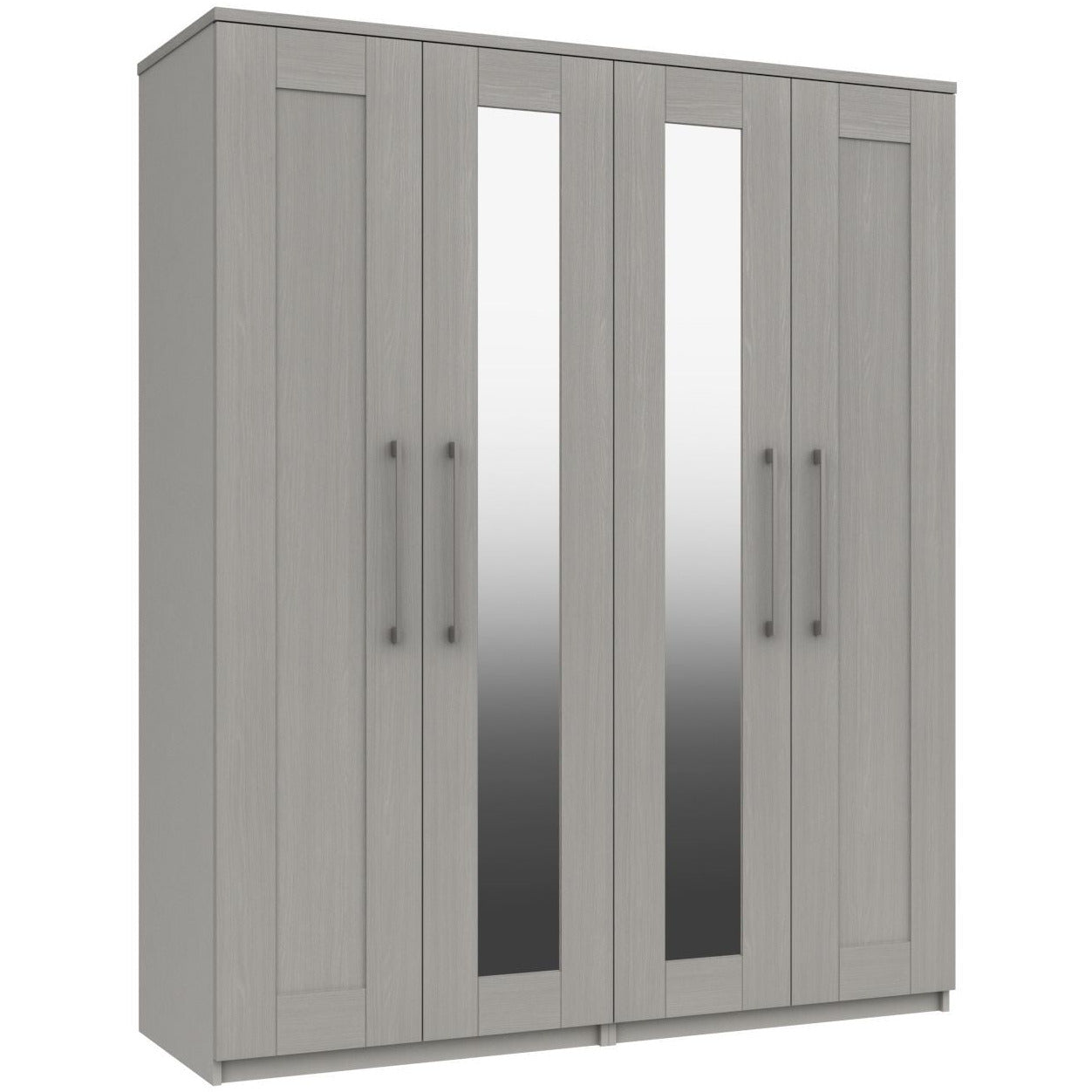 Andante Tall 4 Door Wardrobe With 2 Mirrors