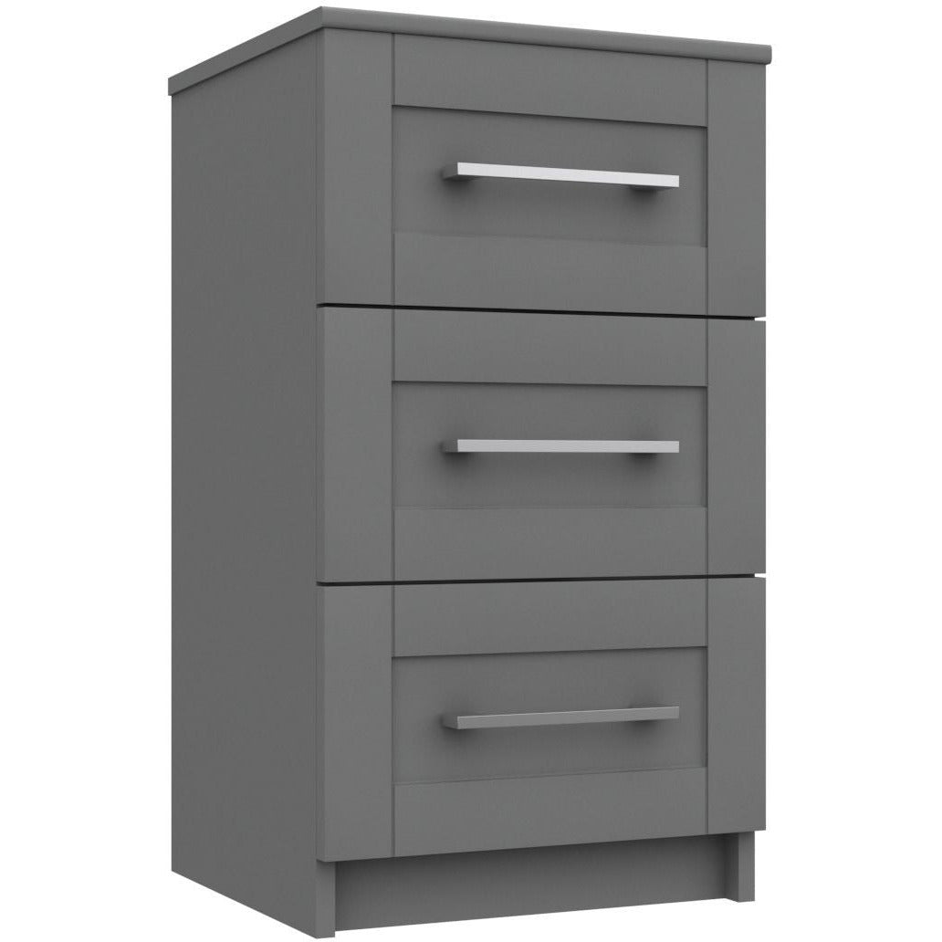 Calder 3 Drawer Bedside