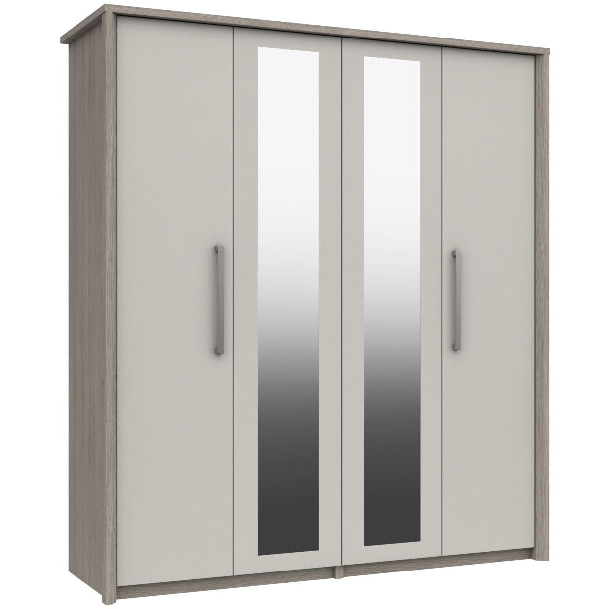Arundel Tall 4 Door Wardrobe With 2 Mirrors Door