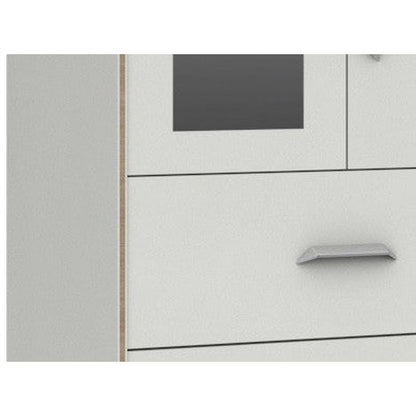 Marlow 2 Drawer Combi Wardrobe With Mirror