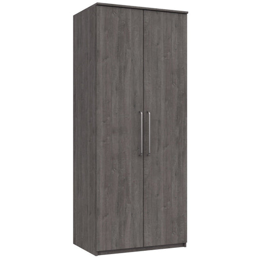 Minnesota 2 Door Wardrobe Dark Grey Oak