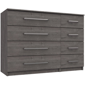 Minnesota 8 Drawer chest Dark Grey Oak