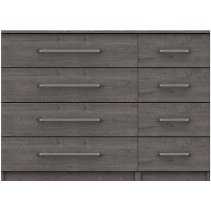 Minnesota 8 Drawer chest Dark Grey Oak