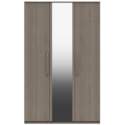 Minnesota 3 Door  with mirror Wardrobe Grey Oak