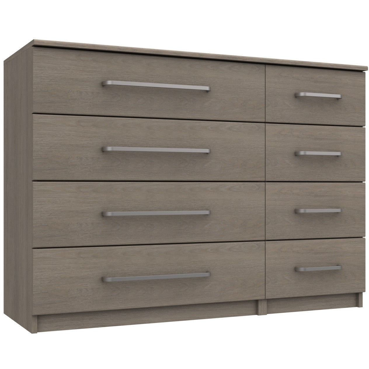 Minnesota 8 Drawer chest Beige Grey Oak