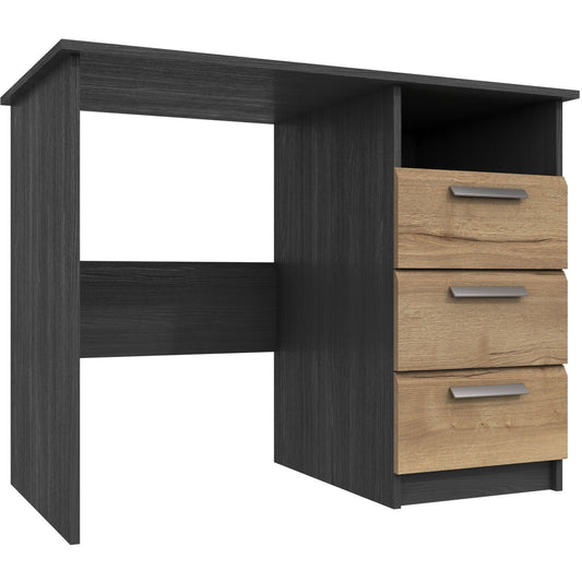 Waterfall Dressing table Graphite and Oak