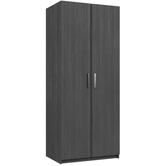 Waterfall 2 Door Wardrobe Graphite