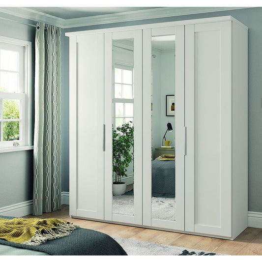 Wiemann Cambridge 4 Door 2 Mirrors Wardrobe