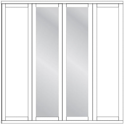 Wiemann Cambridge 4 Door 2 Mirrors Wardrobe