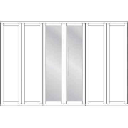 Wiemann Cambridge 6 Door 2 Mirrors Wardrobe