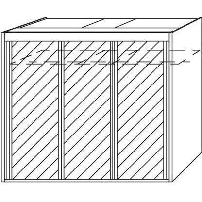 Lima Imperial Full Mirrored 3 Sliding Door Wardrobe 225cm 