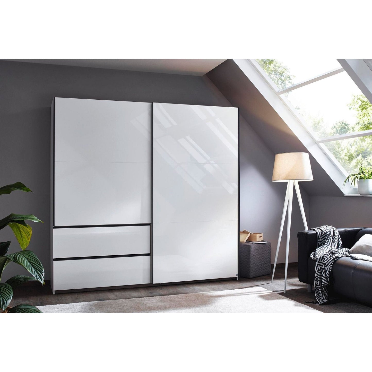 Rauch Sevilla Sliding door wardrobe with Drawers