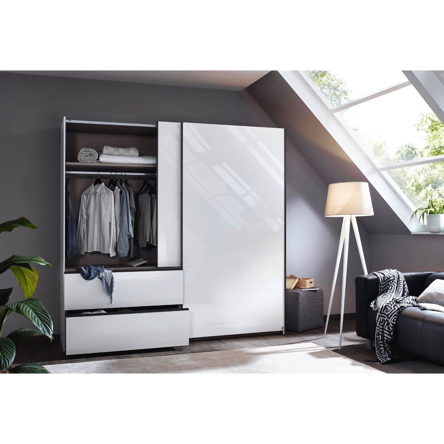 Rauch Sevilla Sliding door wardrobe with Drawers