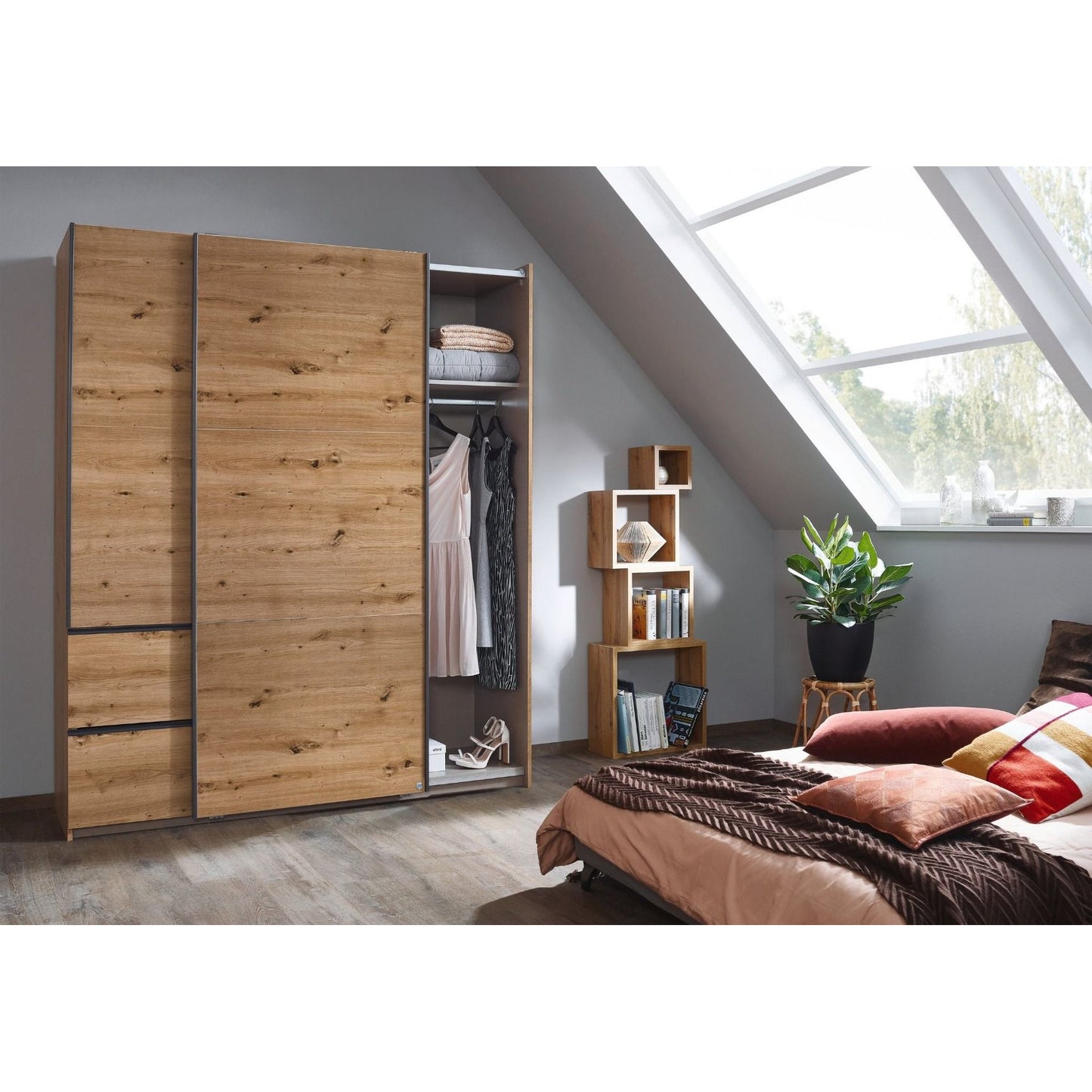 Rauch Sevilla Sliding door wardrobe with Drawers