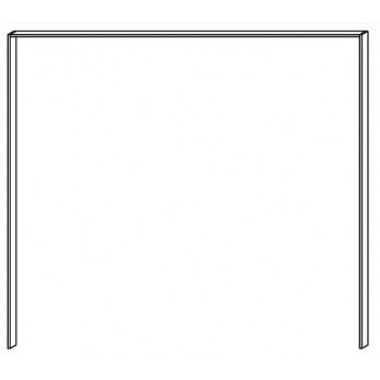 Naple Passepartout Frame For Folding Door Wardrobe 250 cm