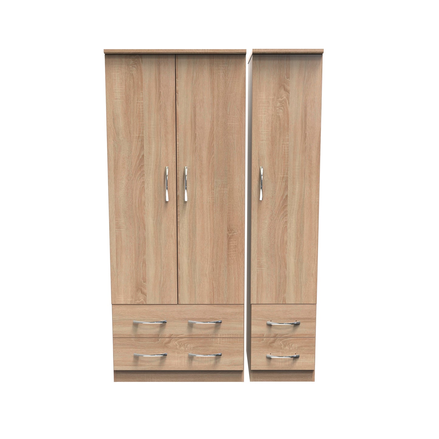 Avon Triple 2 Drawer + Drawer Wardrobe