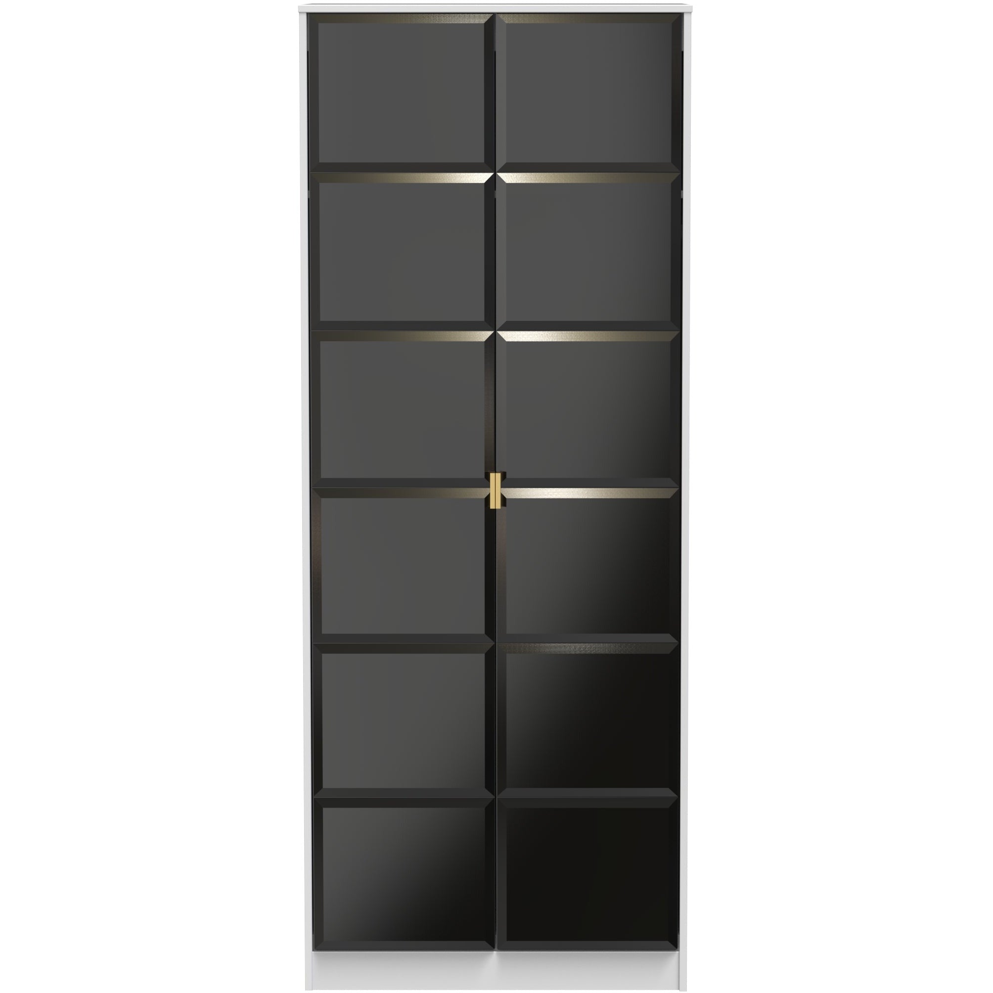 Tall black wardrobe discount
