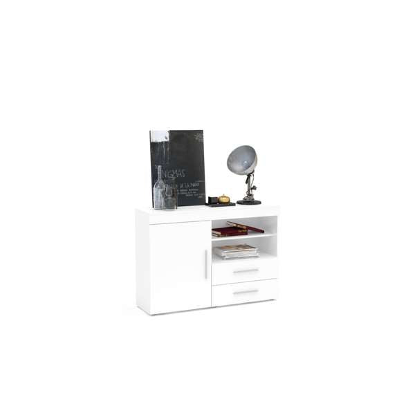 Edgeware 1 Door 2 Drawer Sideboard - White