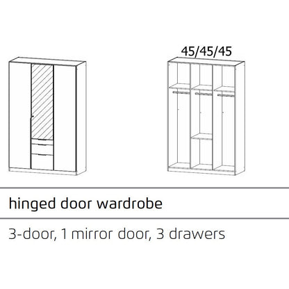 Rauch Alabama Wardrobe with drawers