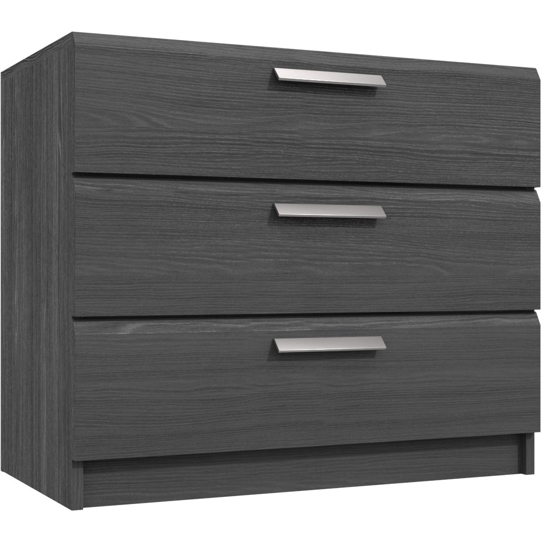 Waterfall 3 Drawer Chest of Drawers Graphite