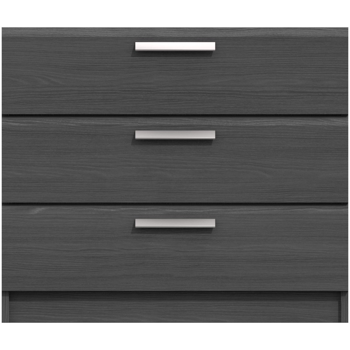 Waterfall 3 Drawer Chest of Drawers Graphite