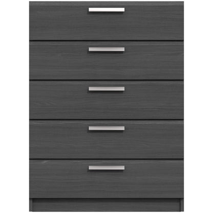 Waterfall 5 Drawer Chest Graphite