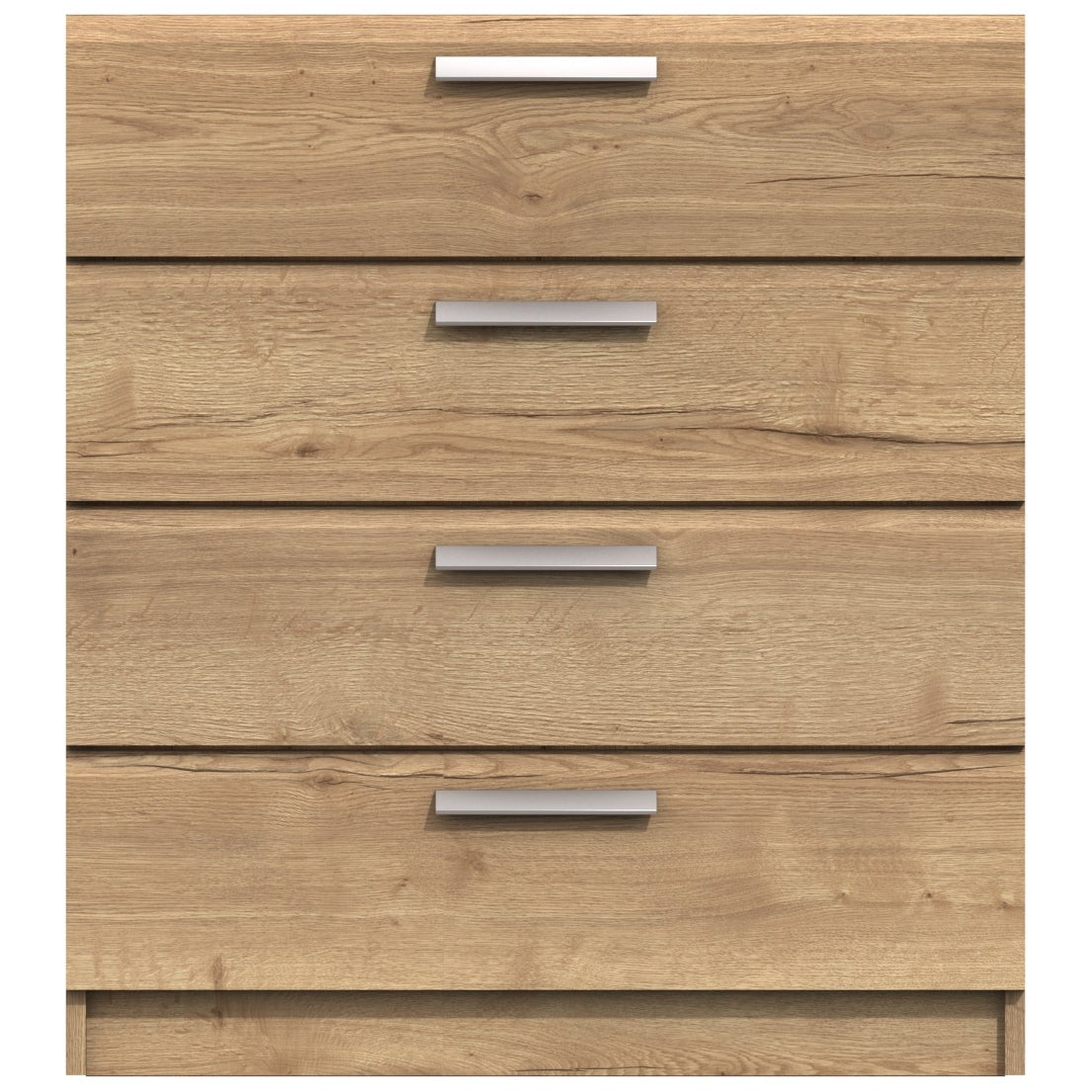 Waterfall 4 Drawer Chest Natural Rustic Oak