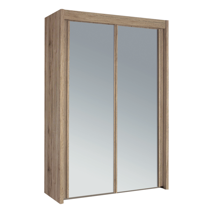 Rauch Imperial Full Mirrored 2 Sliding Door Wardrobe 181cm