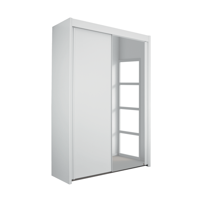 Rauch Imperial 2 Sliding Door Wardrobe 181cm With 1 Mirror Door