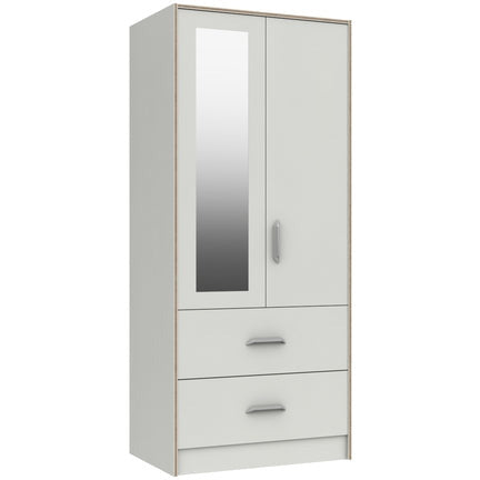 Marlow 2 Drawer Combi Wardrobe With Mirror