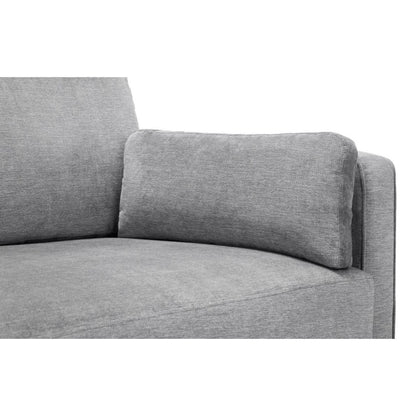 Hayward 3 Seater Sofa Grey Chenille