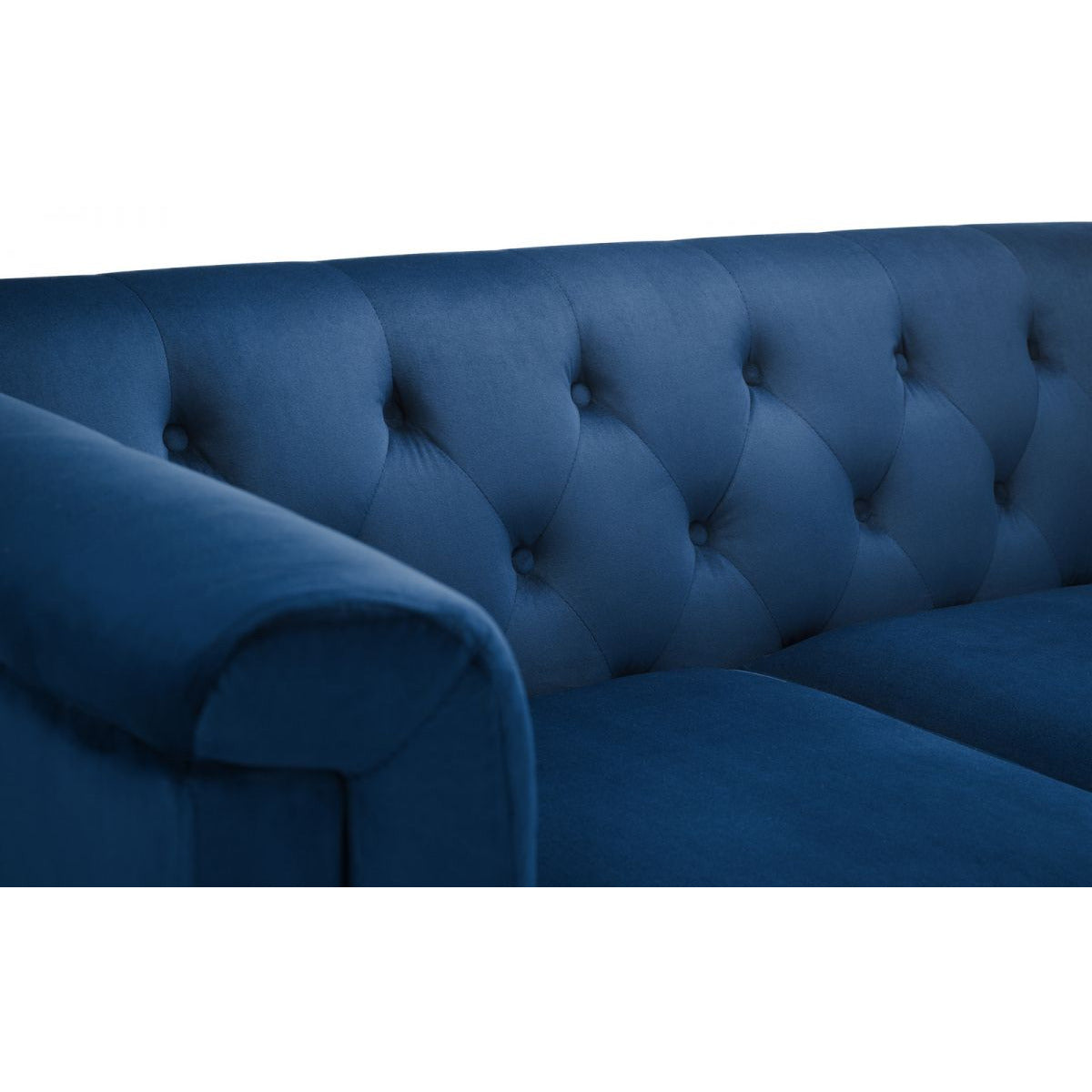 Sandringham 2 seater Blue Velvet Sofa