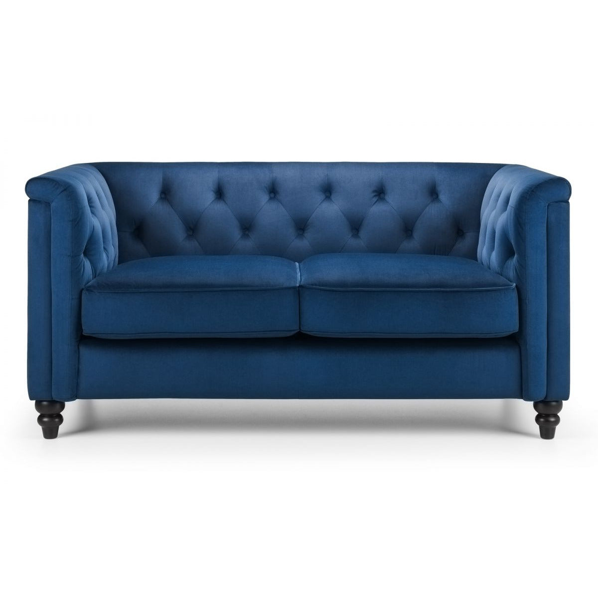 Sandringham 2 seater Blue Velvet Sofa