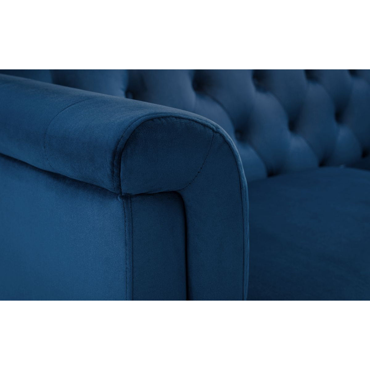 Sandringham 3 seater Blue Velvet Sofa